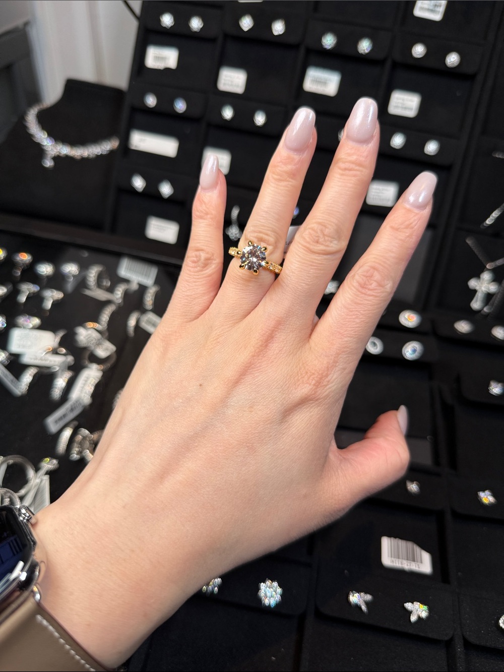 Classic Gold Solitaire Floral Ring - Gold